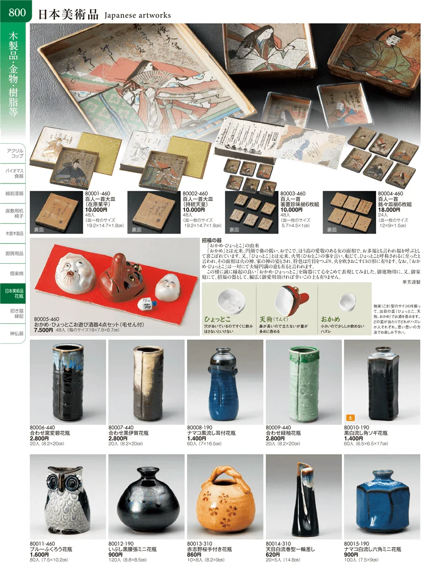日本美術品・花瓶 ページ800