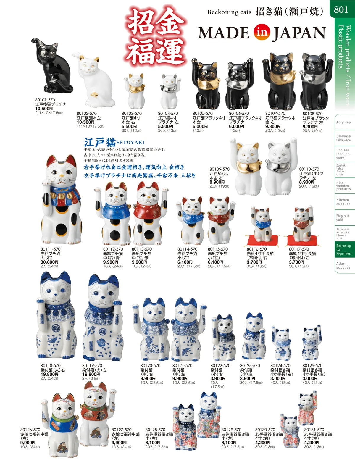 陶雅vol.20・ページ番号801・招き猫・縁起