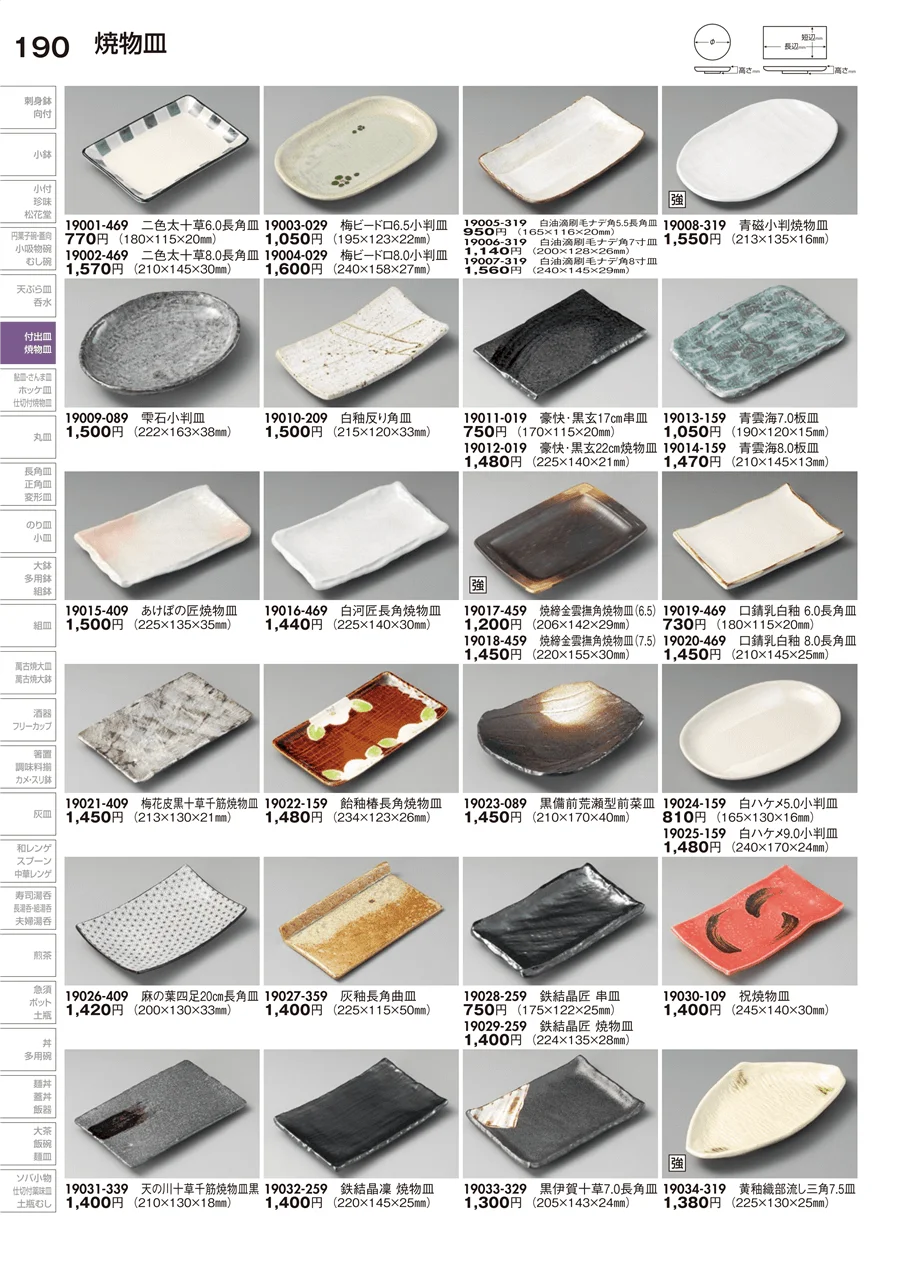 焼物皿 ページ190