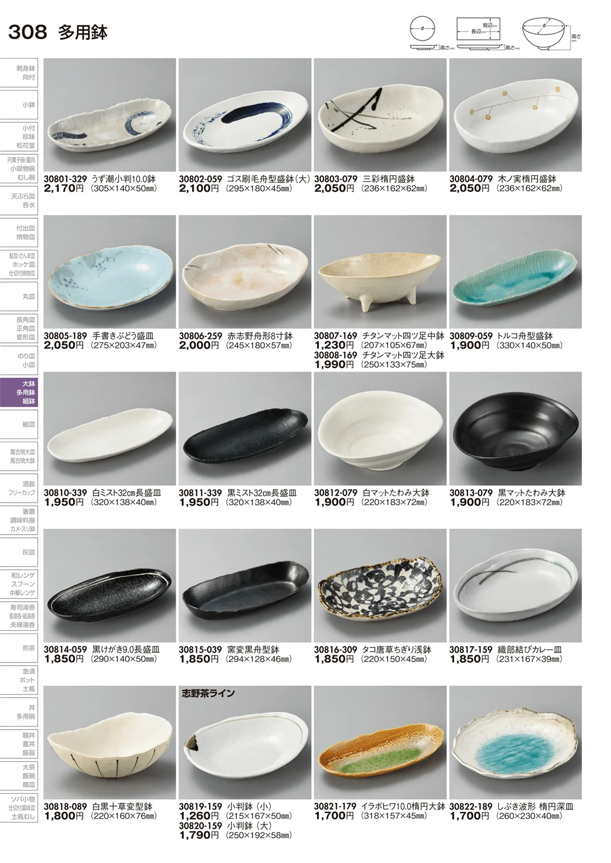 陶里vol.29・ページ番号308・多用鉢