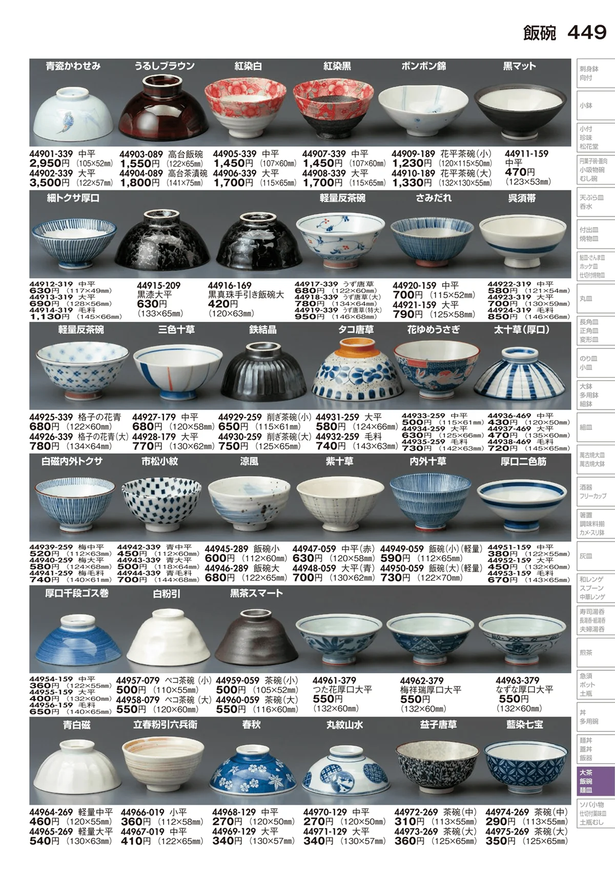 陶里vol.29・ページ番号449・飯碗（磁器）
