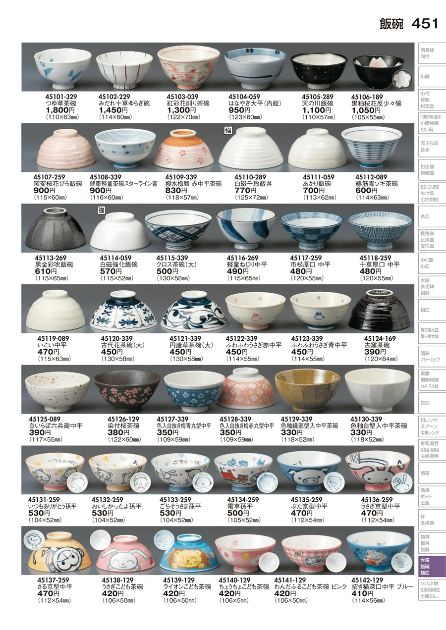飯碗（磁器） ページ451