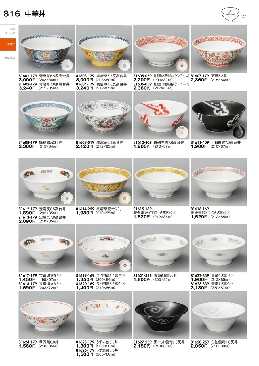 中華丼・中華単品 ページ816