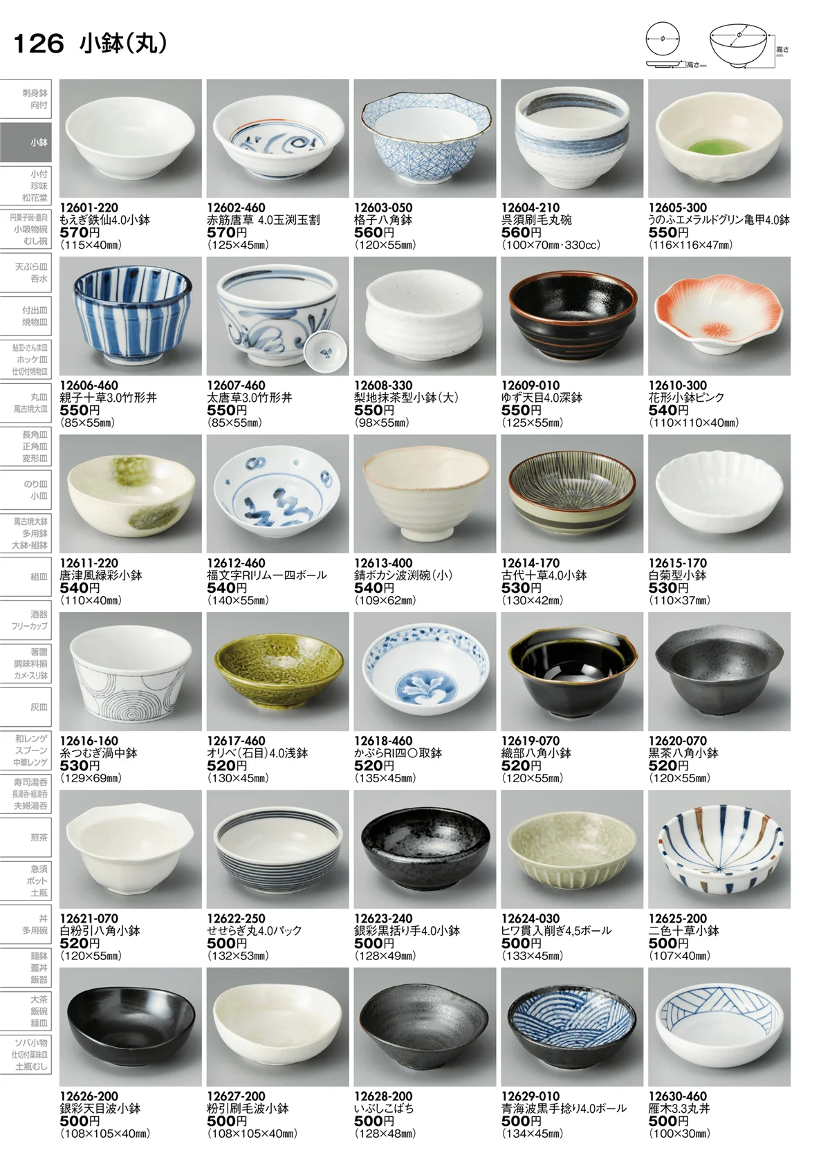 陶里vol.30・ページ番号126・小鉢（丸）