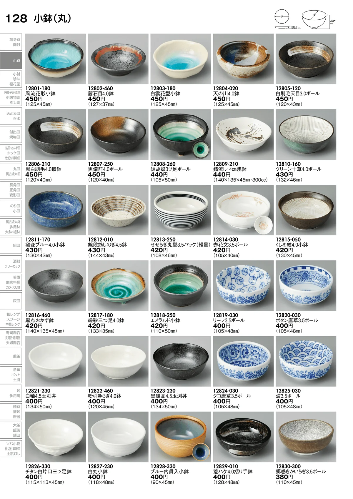 陶里vol.30・ページ番号128・小鉢（丸）