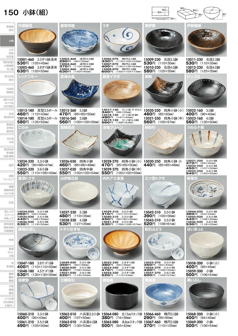小鉢（組） ページ150