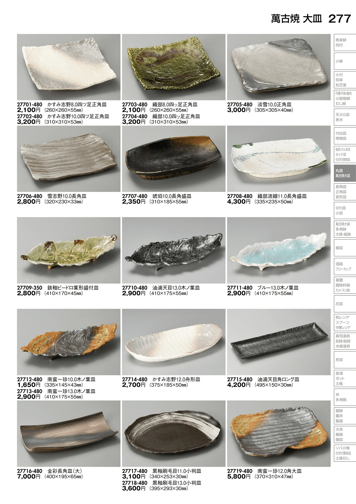 陶里vol.30・ページ番号277・萬古焼 大皿