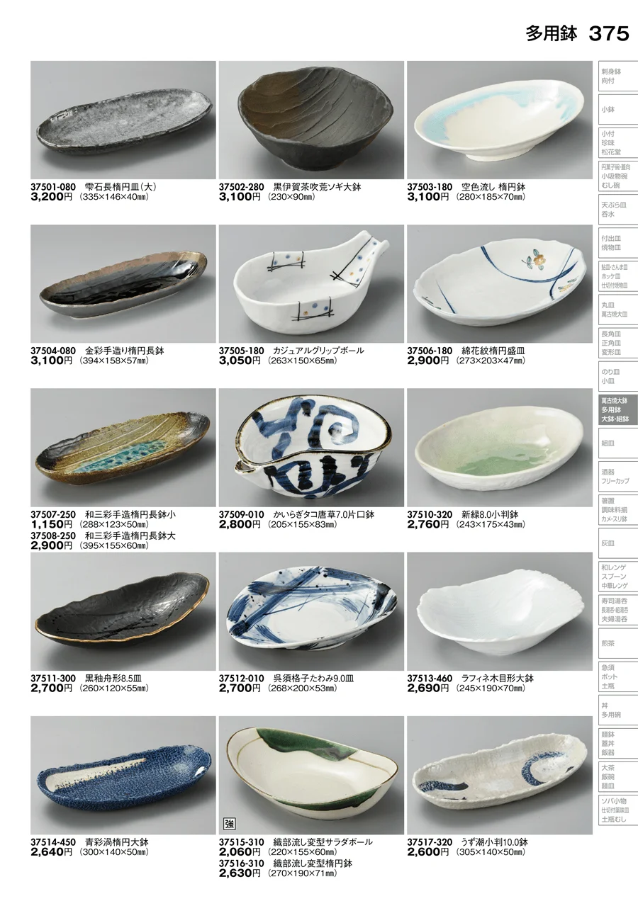 多用鉢 ページ375