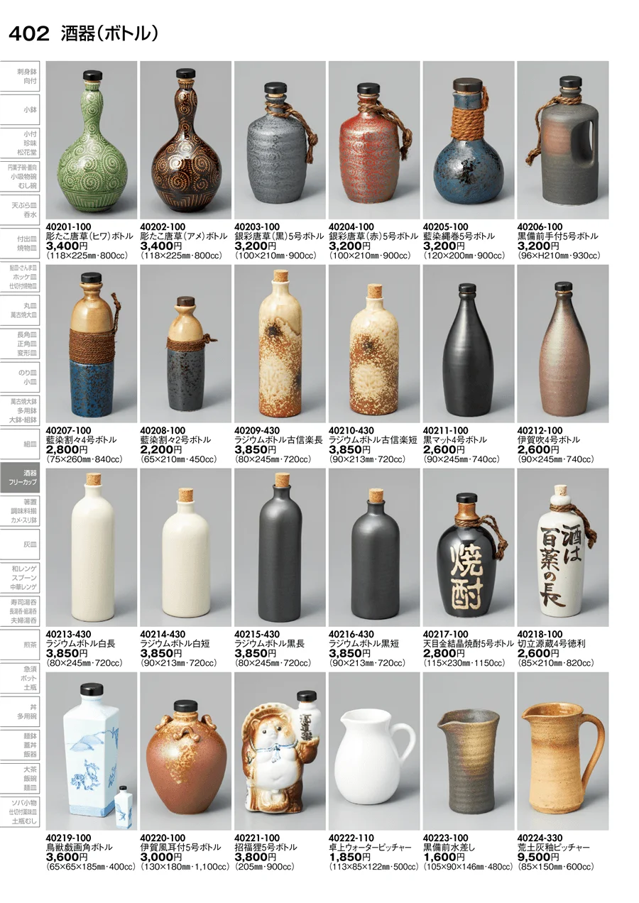 酒器 ページ402