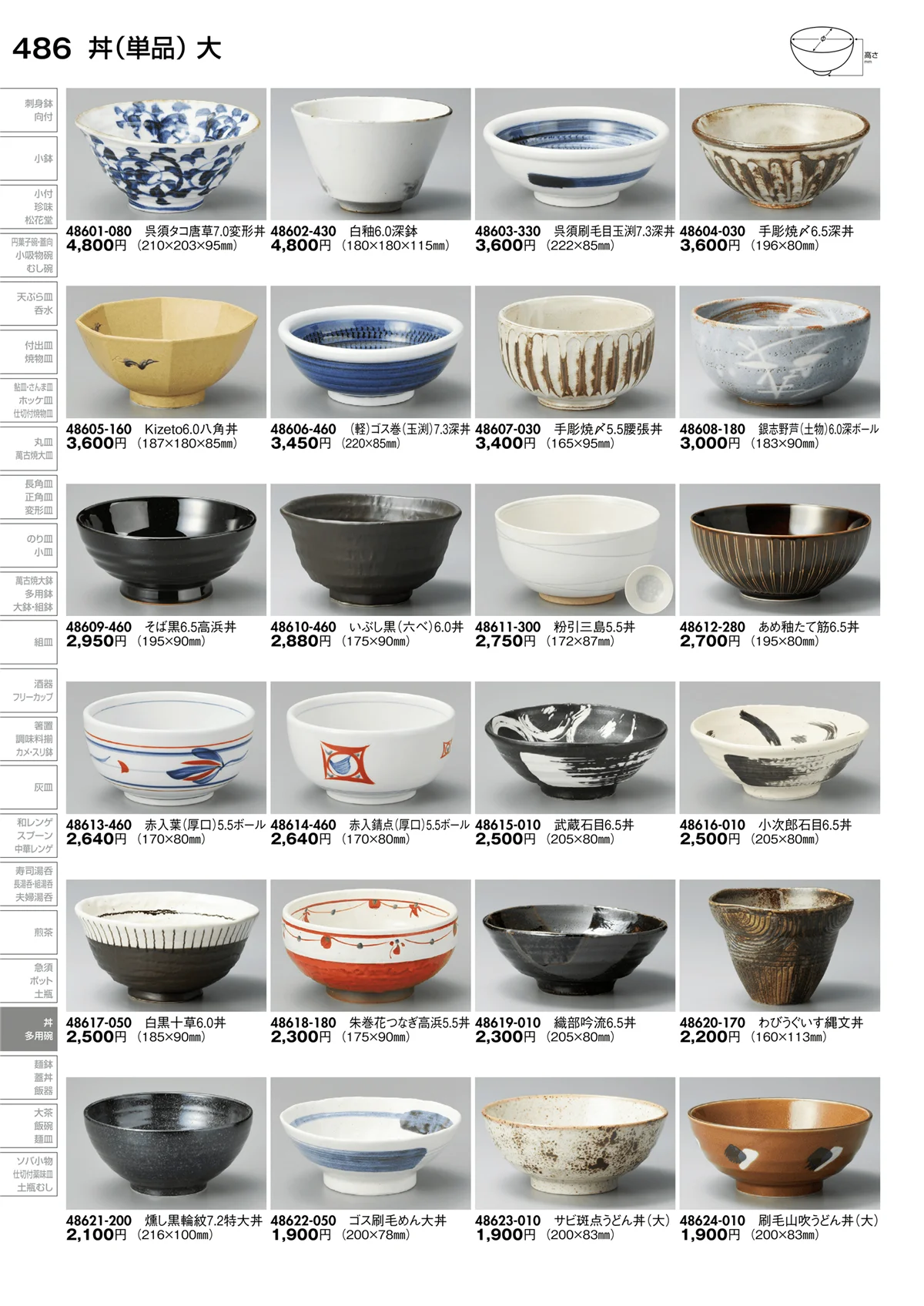 陶里vol.30・ページ番号486・丼（単品）