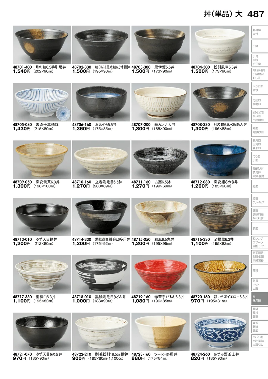 丼（単品） ページ487