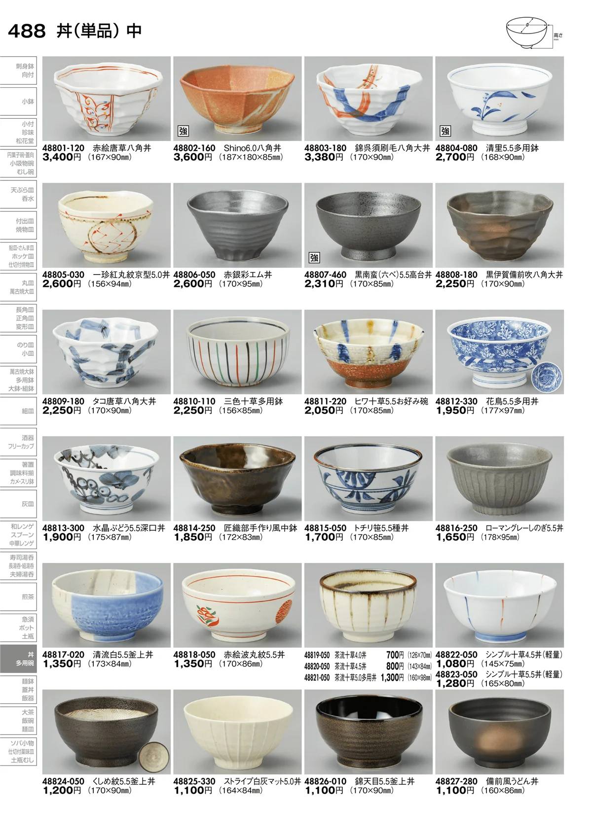 陶里vol.30・ページ番号488・丼（単品）