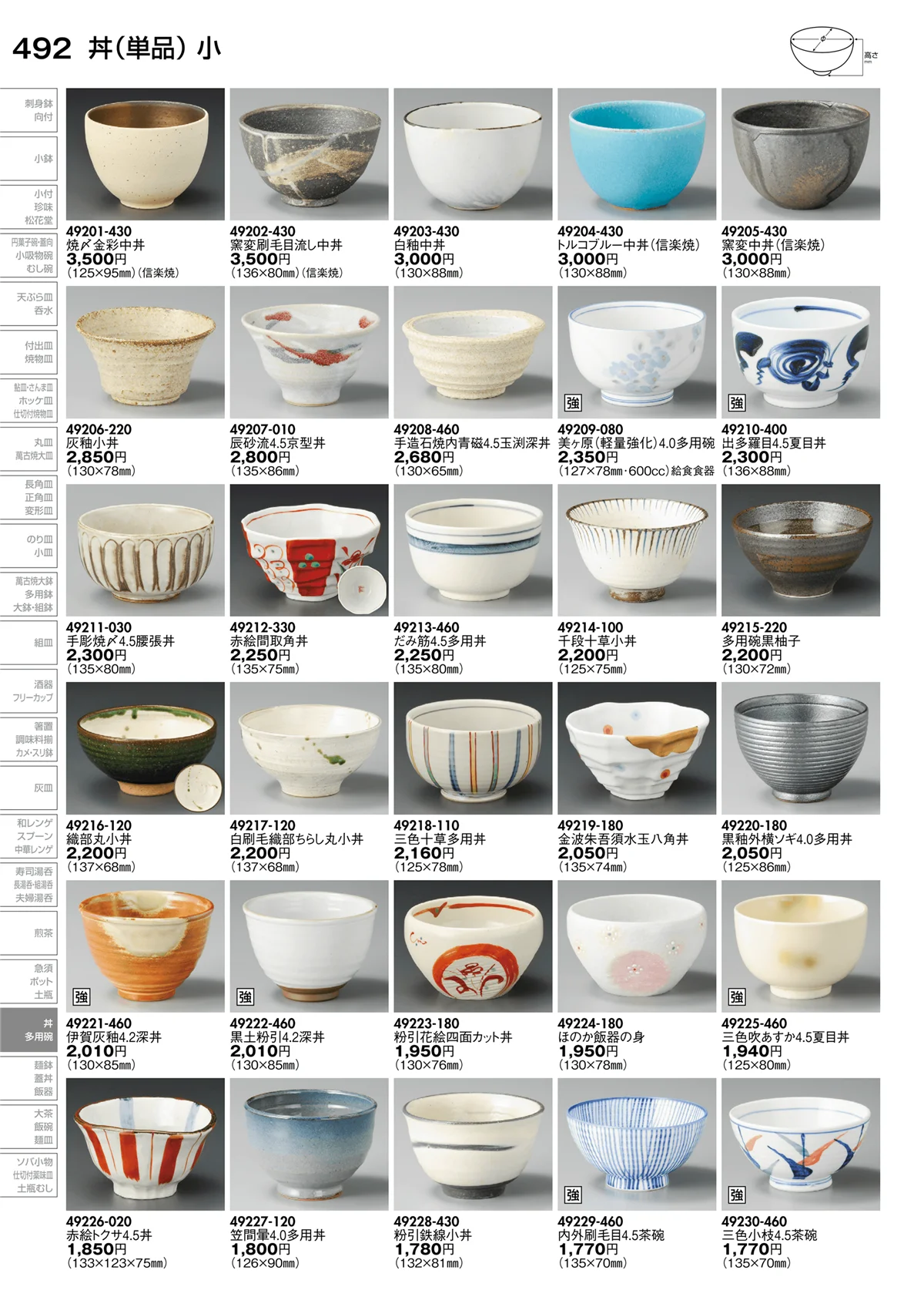 陶里vol.30・ページ番号492・丼（単品）