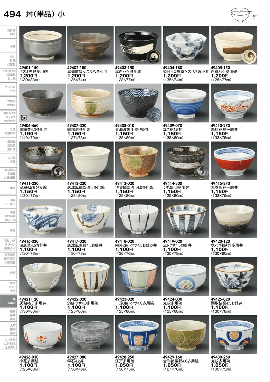 丼（単品） ページ494