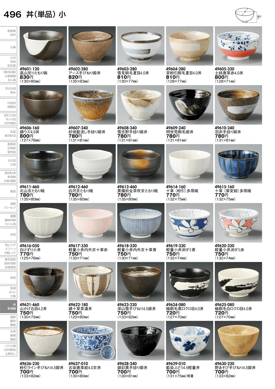 丼（単品） ページ496