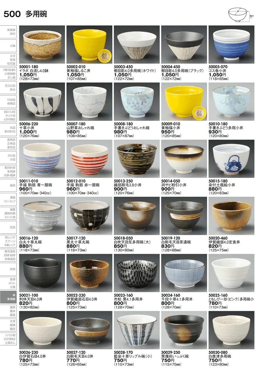 多用碗 ページ500
