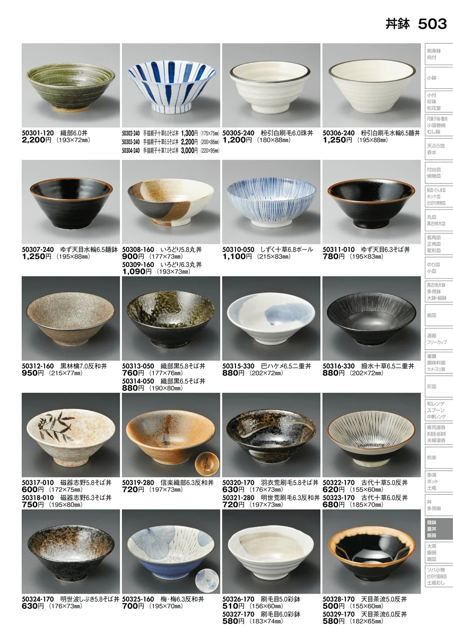 丼鉢 ページ503
