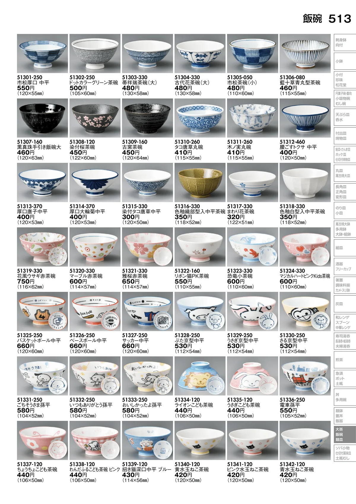 陶里vol.30・ページ番号513・飯碗（磁器）