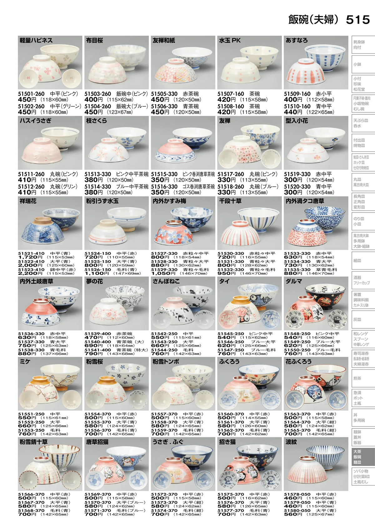 陶里vol.30・ページ番号515・飯碗（夫婦）