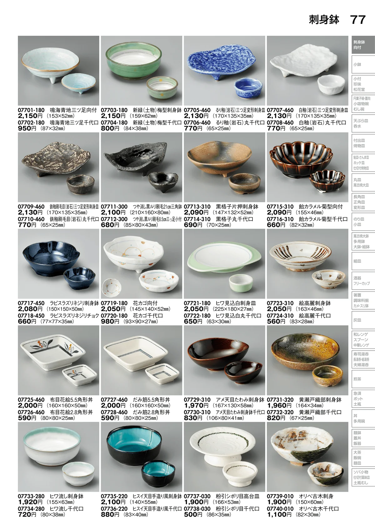 陶里vol.30・ページ番号77・刺身鉢