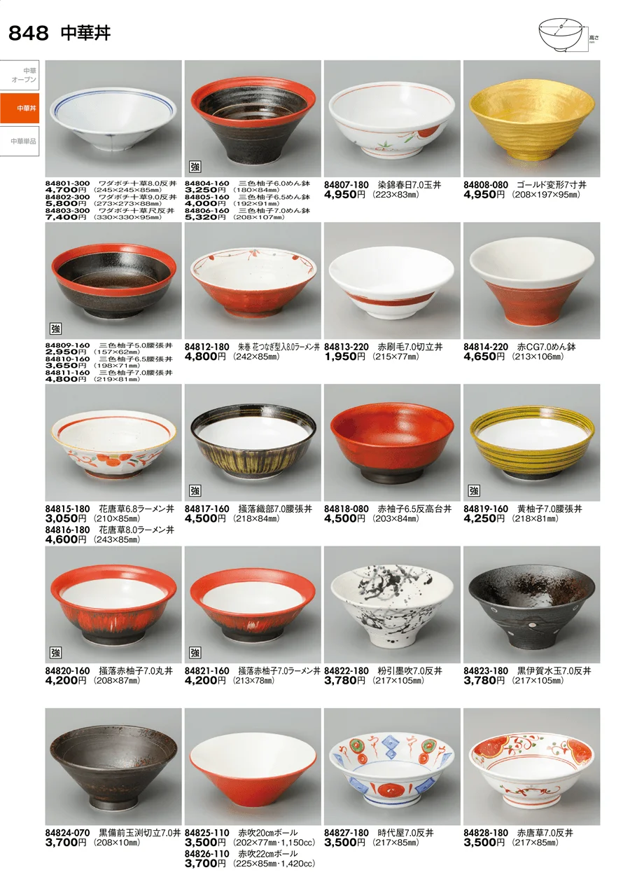 中華丼・中華単品 ページ848