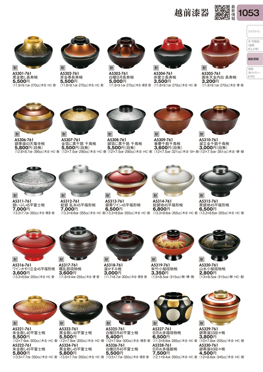 越前漆器 ページ1053