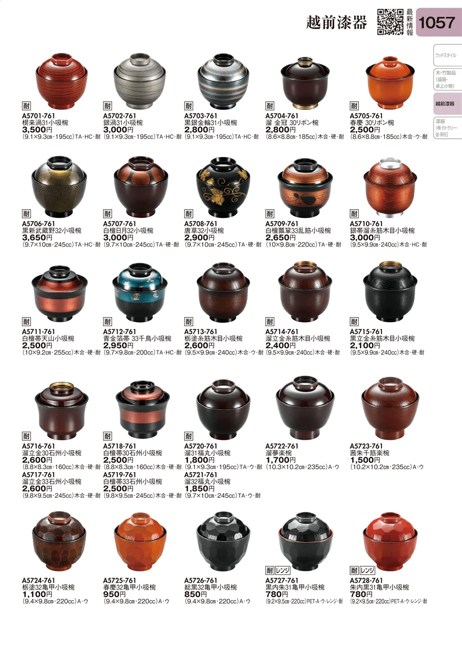 越前漆器 ページ1057