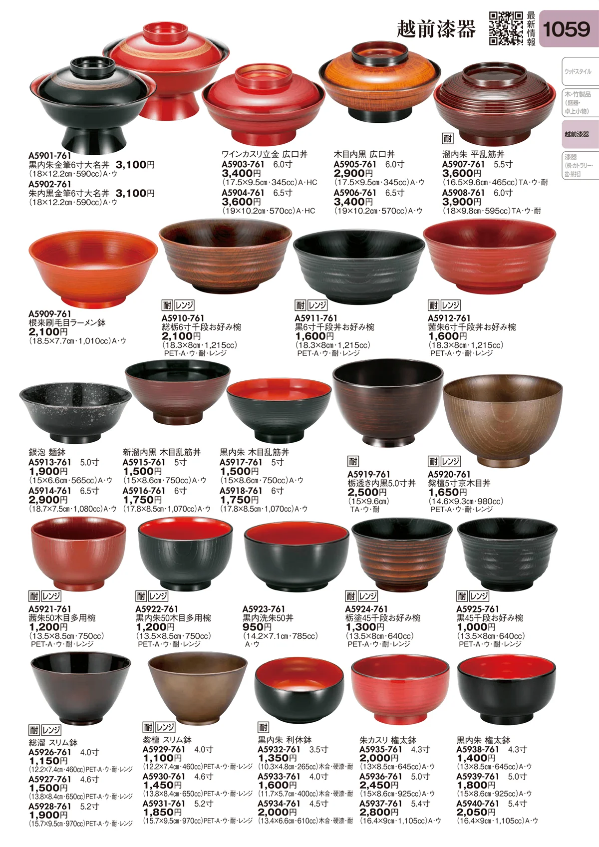 陶里vol.31・ページ番号1059・越前漆器