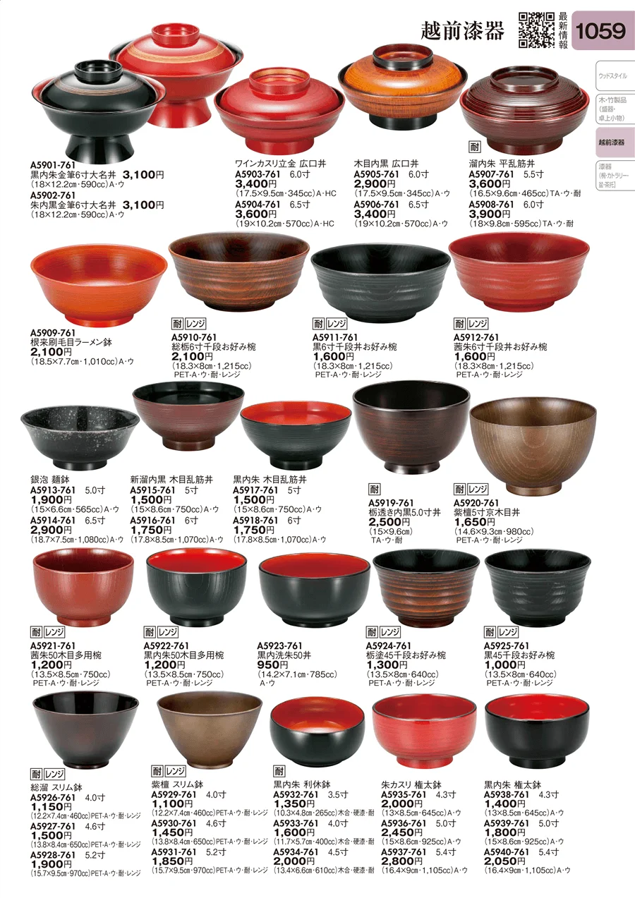越前漆器 ページ1059