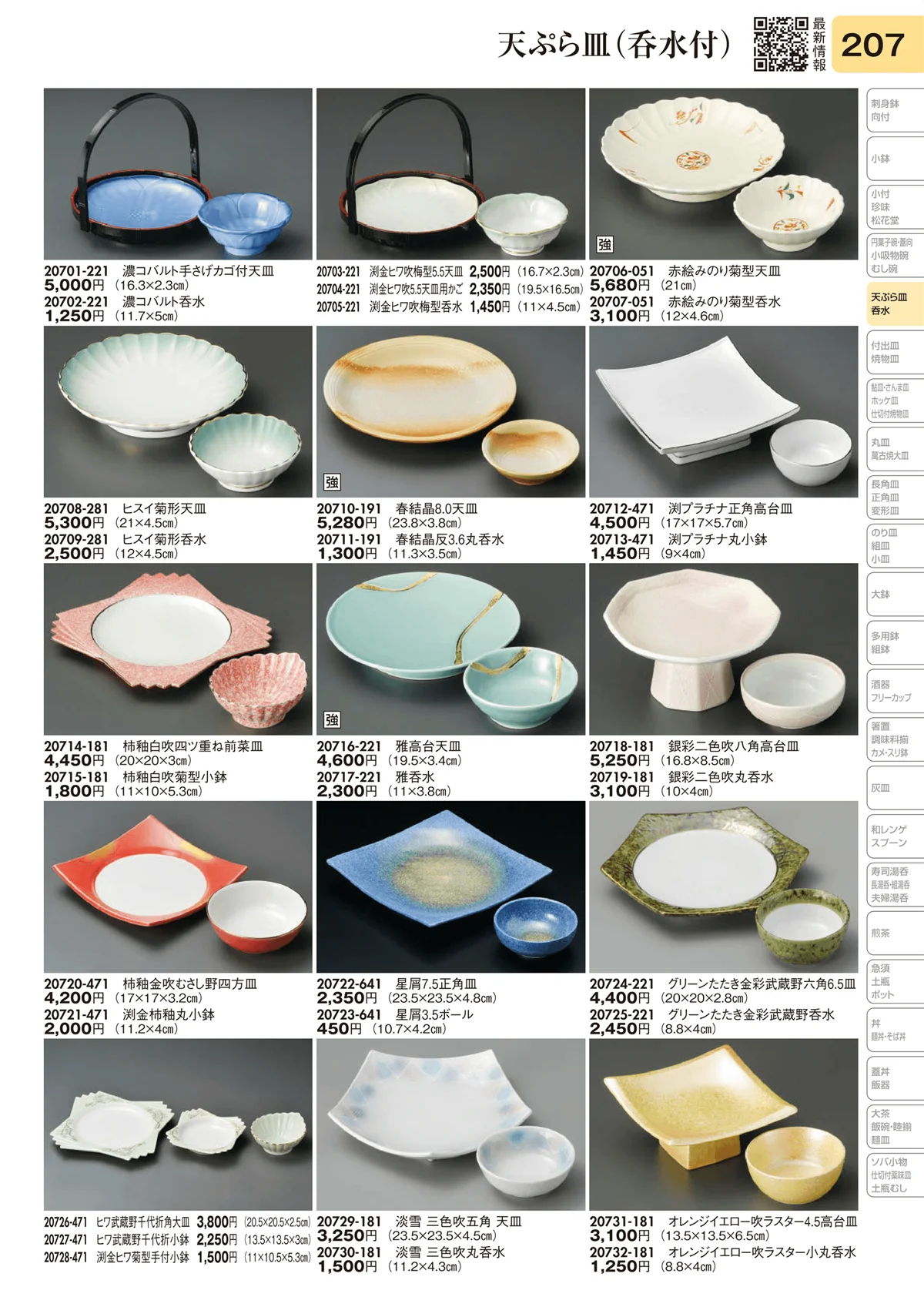 陶里vol.31・ページ番号207・天ぷら皿（呑水付）