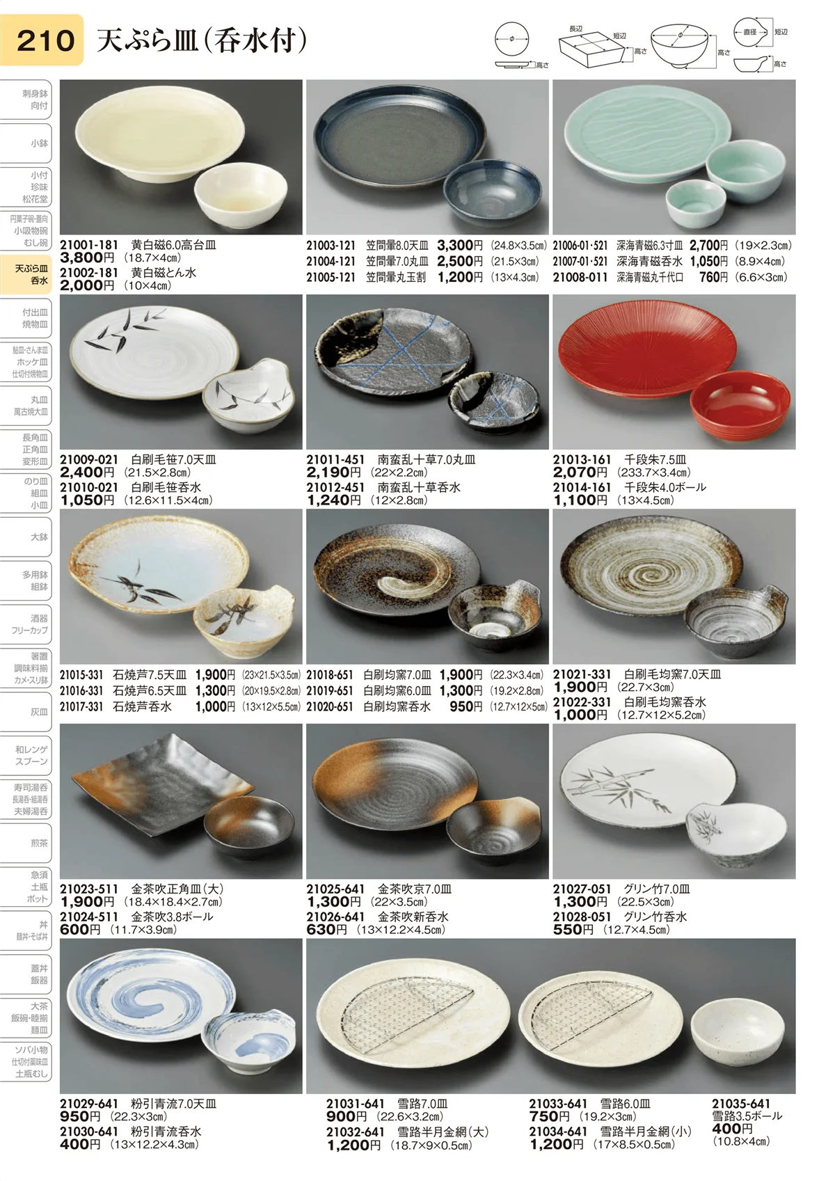 陶里vol.31・ページ番号210・天ぷら皿（呑水付）