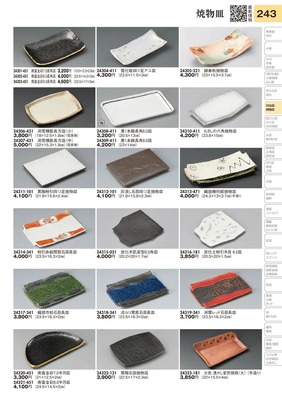 焼物皿 ページ243