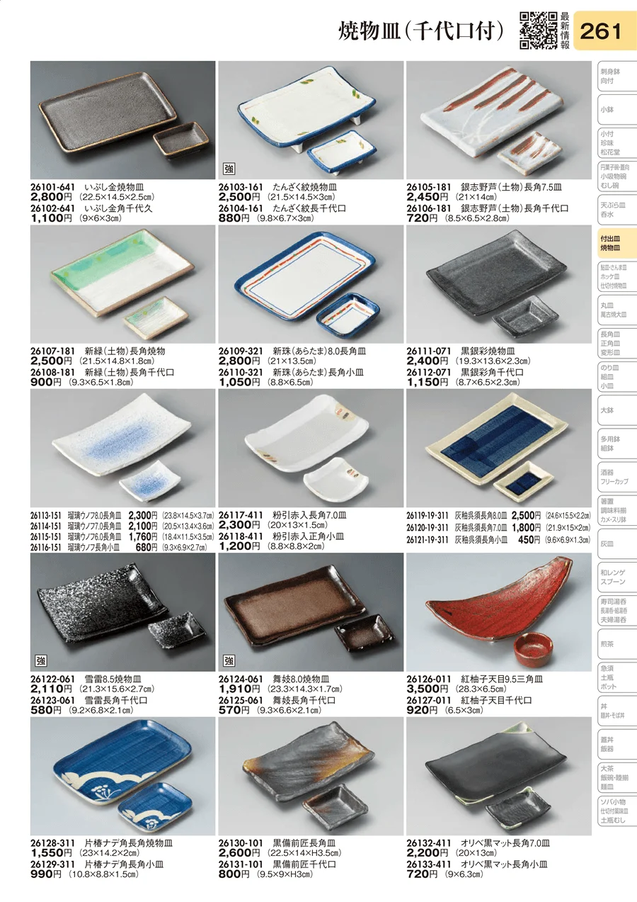 焼物皿（千代口付） ページ261