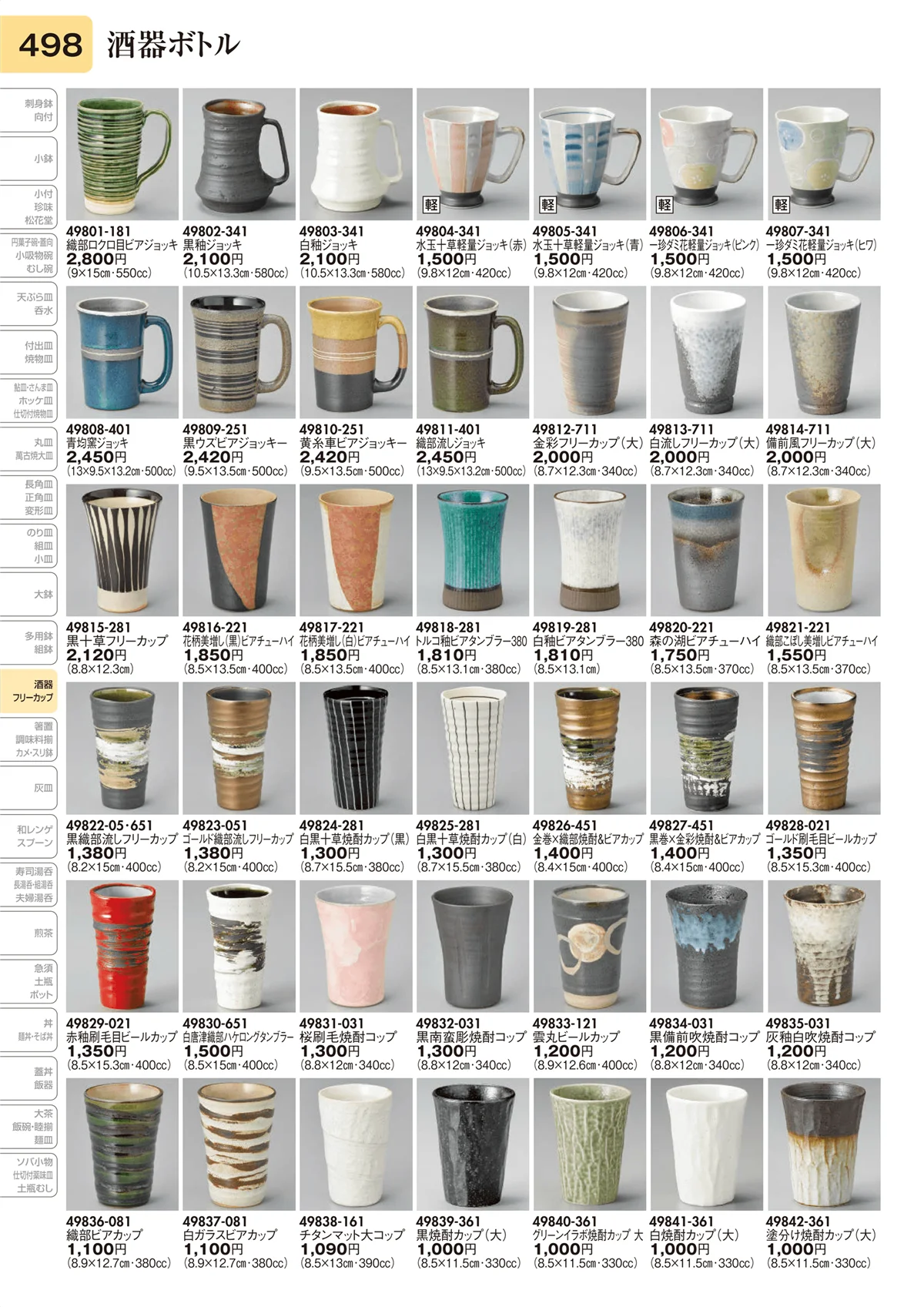 陶里vol.31・ページ番号498・酒器ボトル