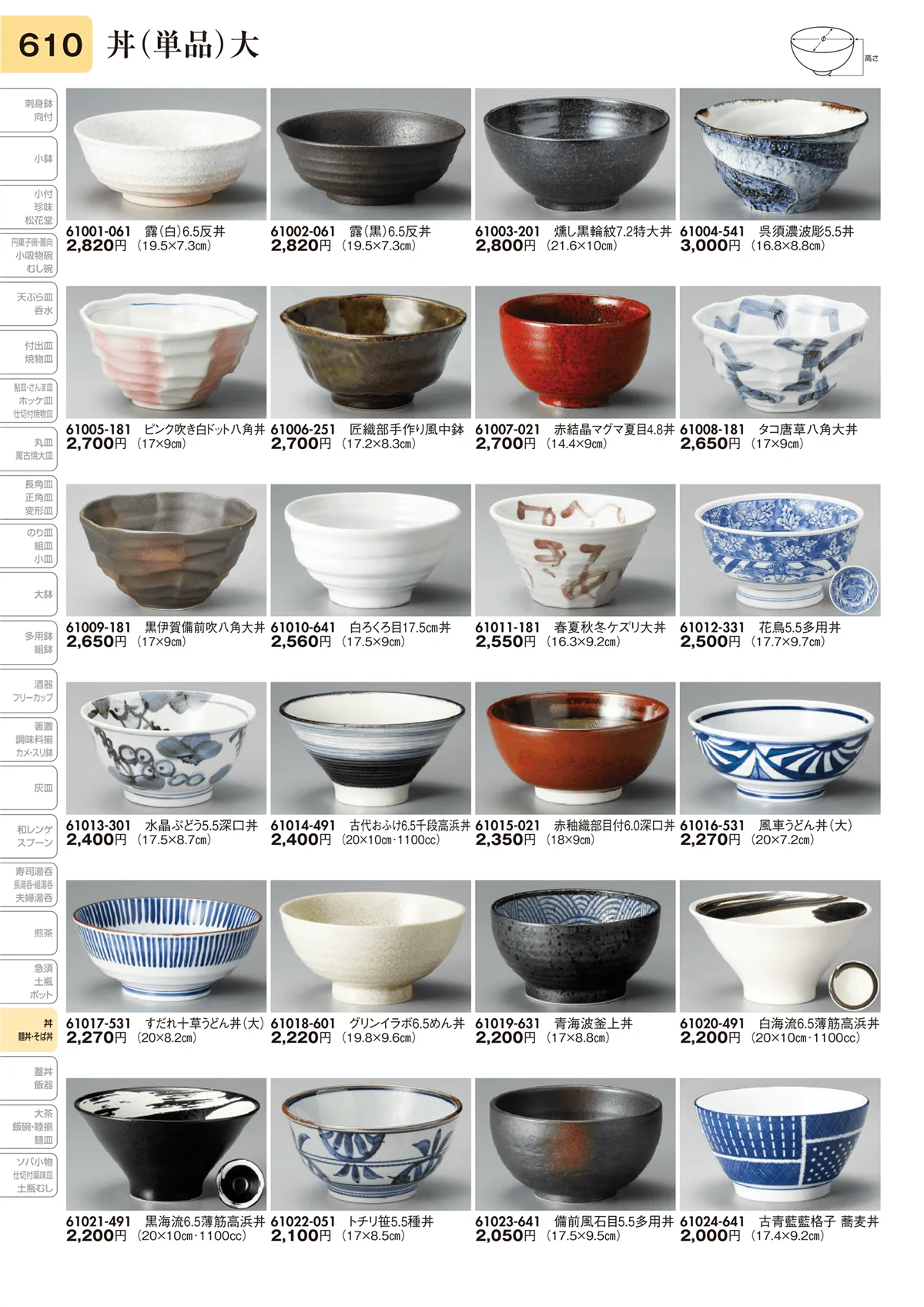 陶里vol.31・ページ番号610・丼（単品）大
