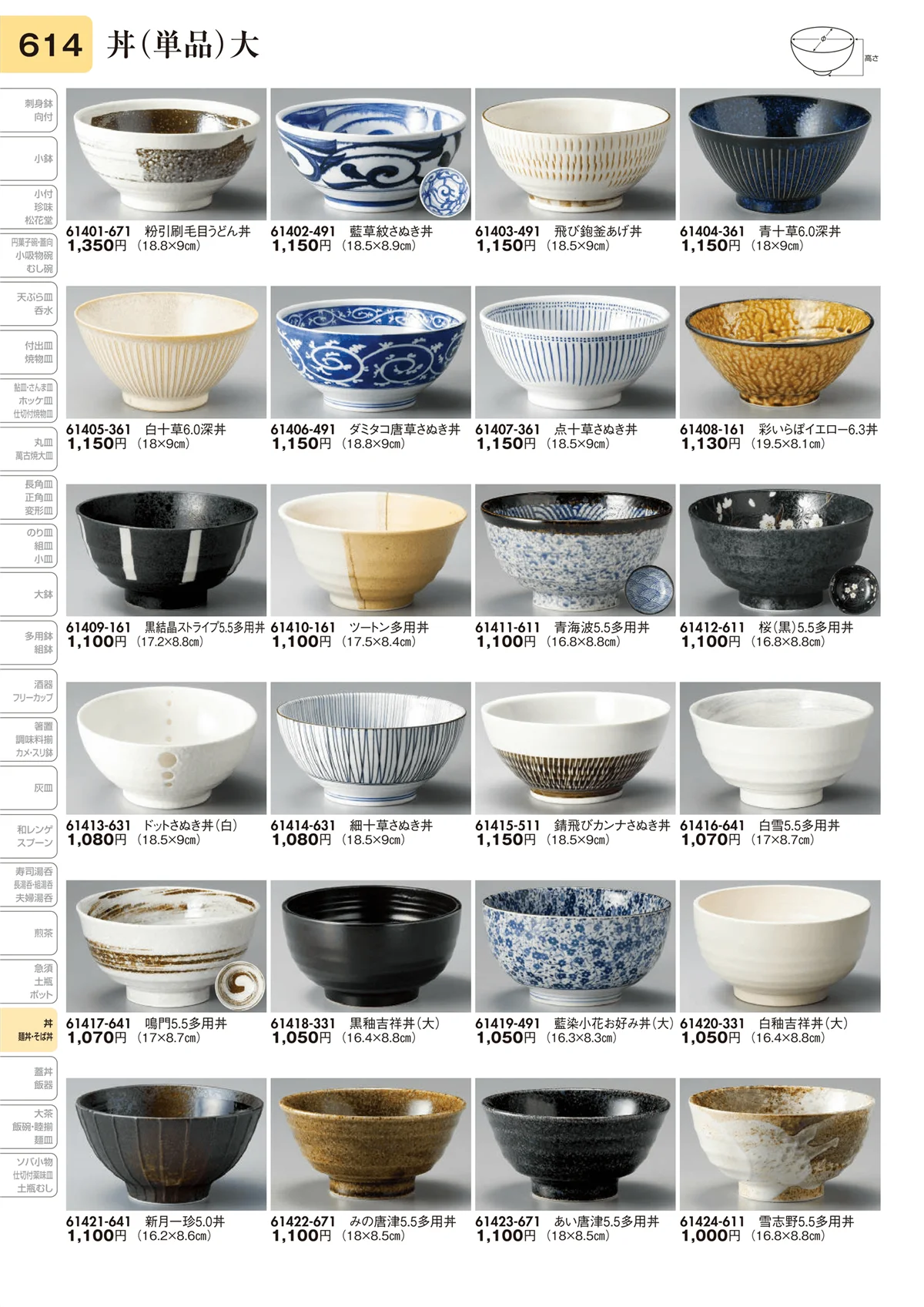 陶里vol.31・ページ番号614・丼（単品）大