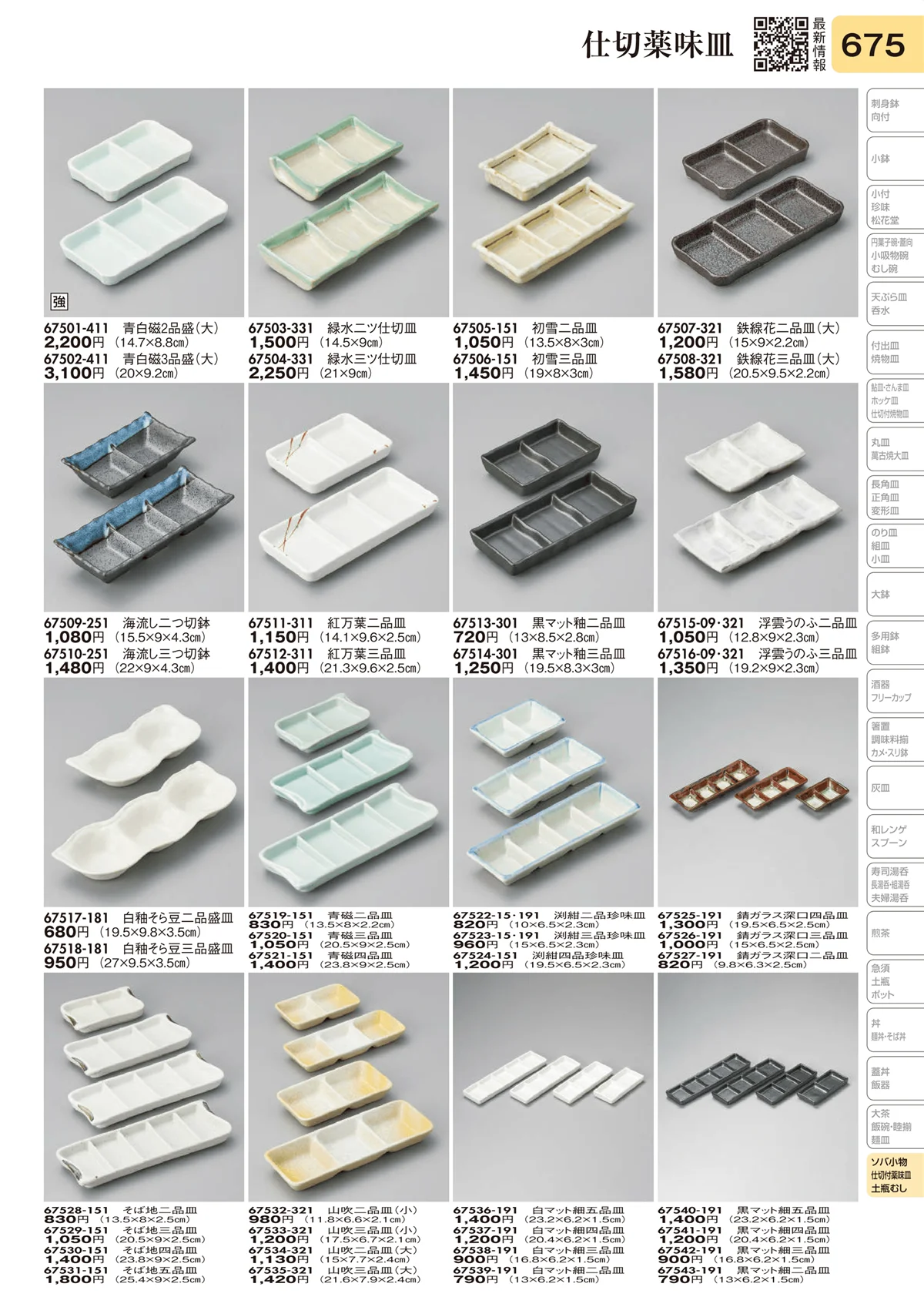 陶里vol.31・ページ番号675・仕切薬味皿