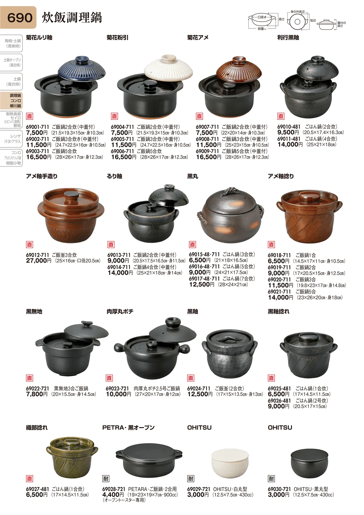 陶里vol.31・ページ番号690・炊飯調理鍋