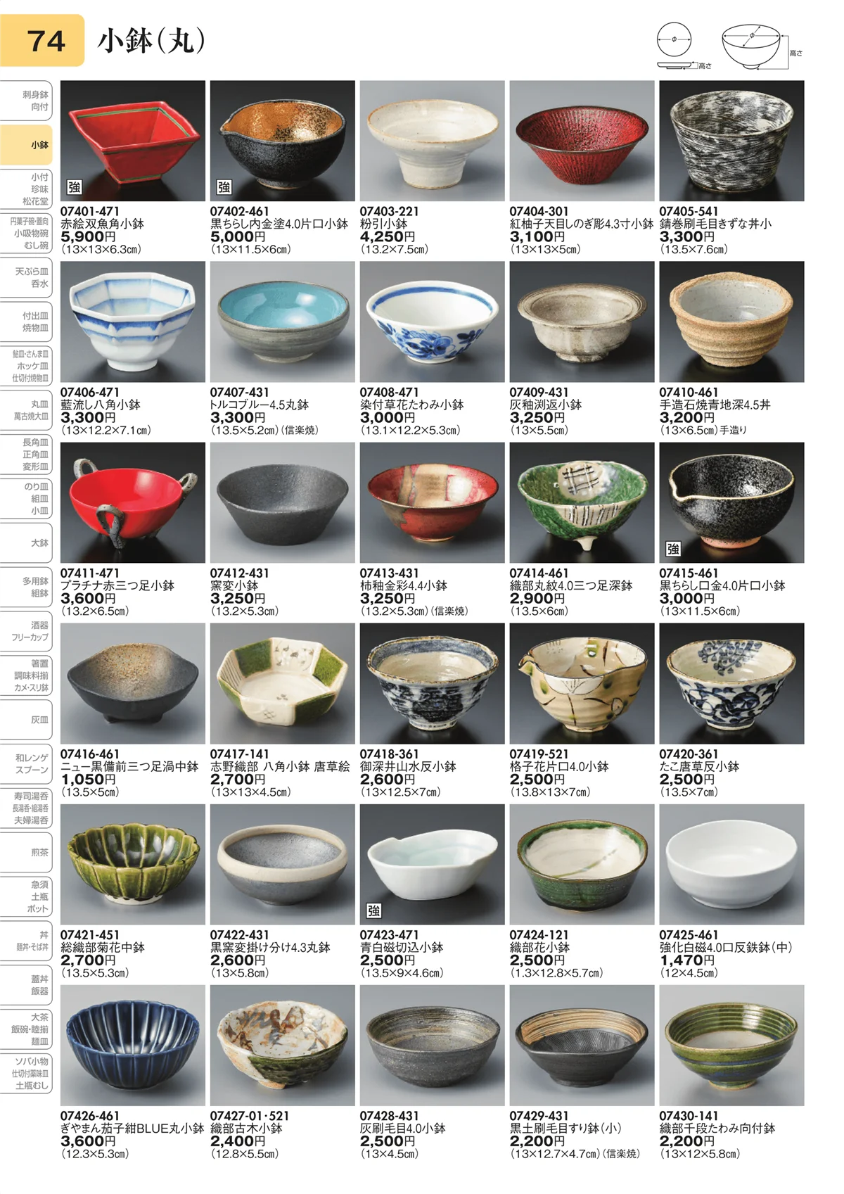 陶里vol.31・ページ番号74・小鉢（丸）