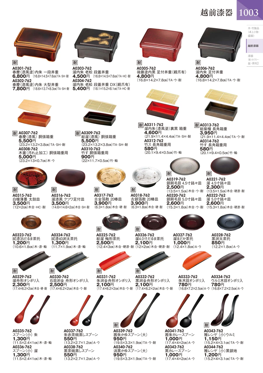 越前漆器 ページ1004