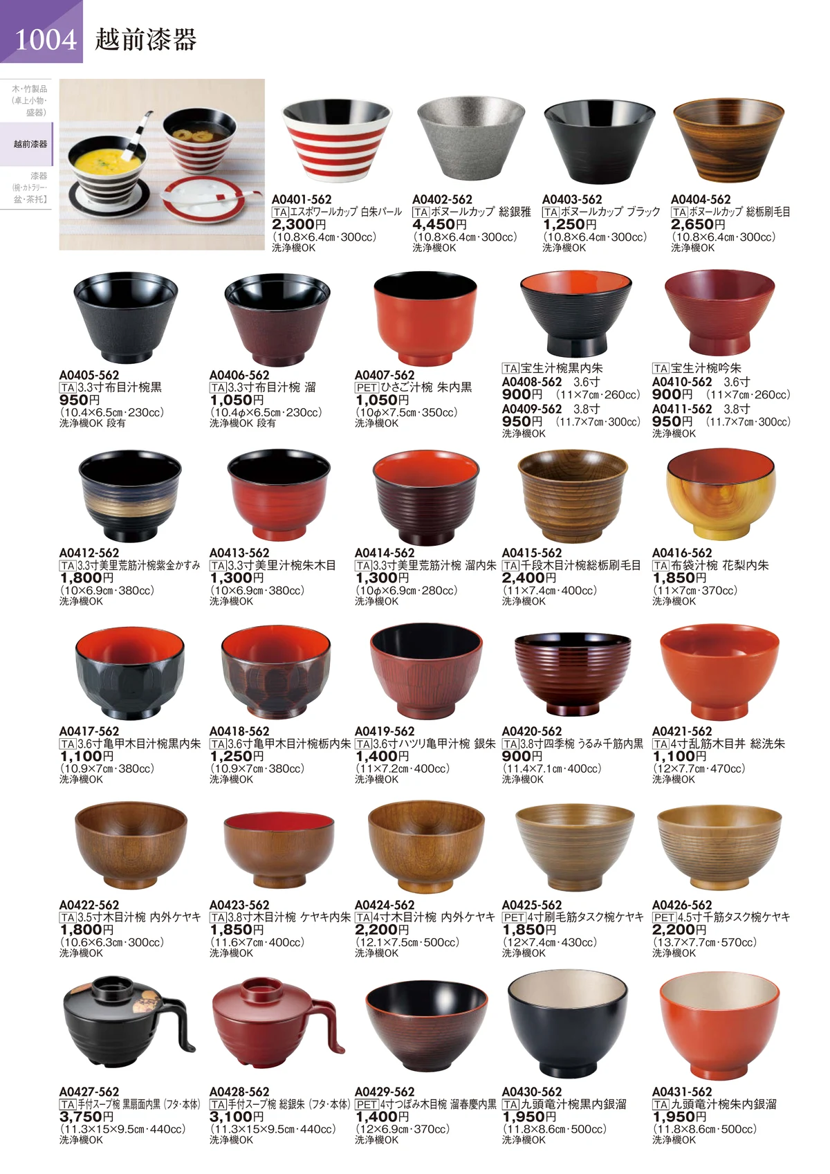 陶里vol.32・ページ番号1005・越前漆器