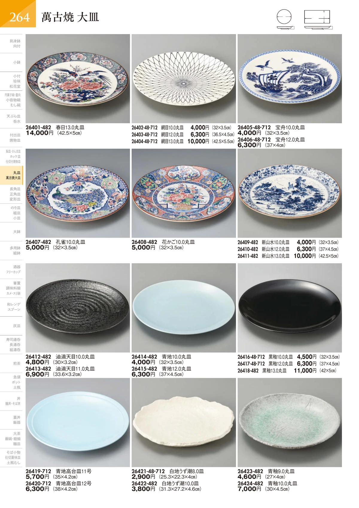 陶里vol.32・ページ番号265・萬古焼 大皿