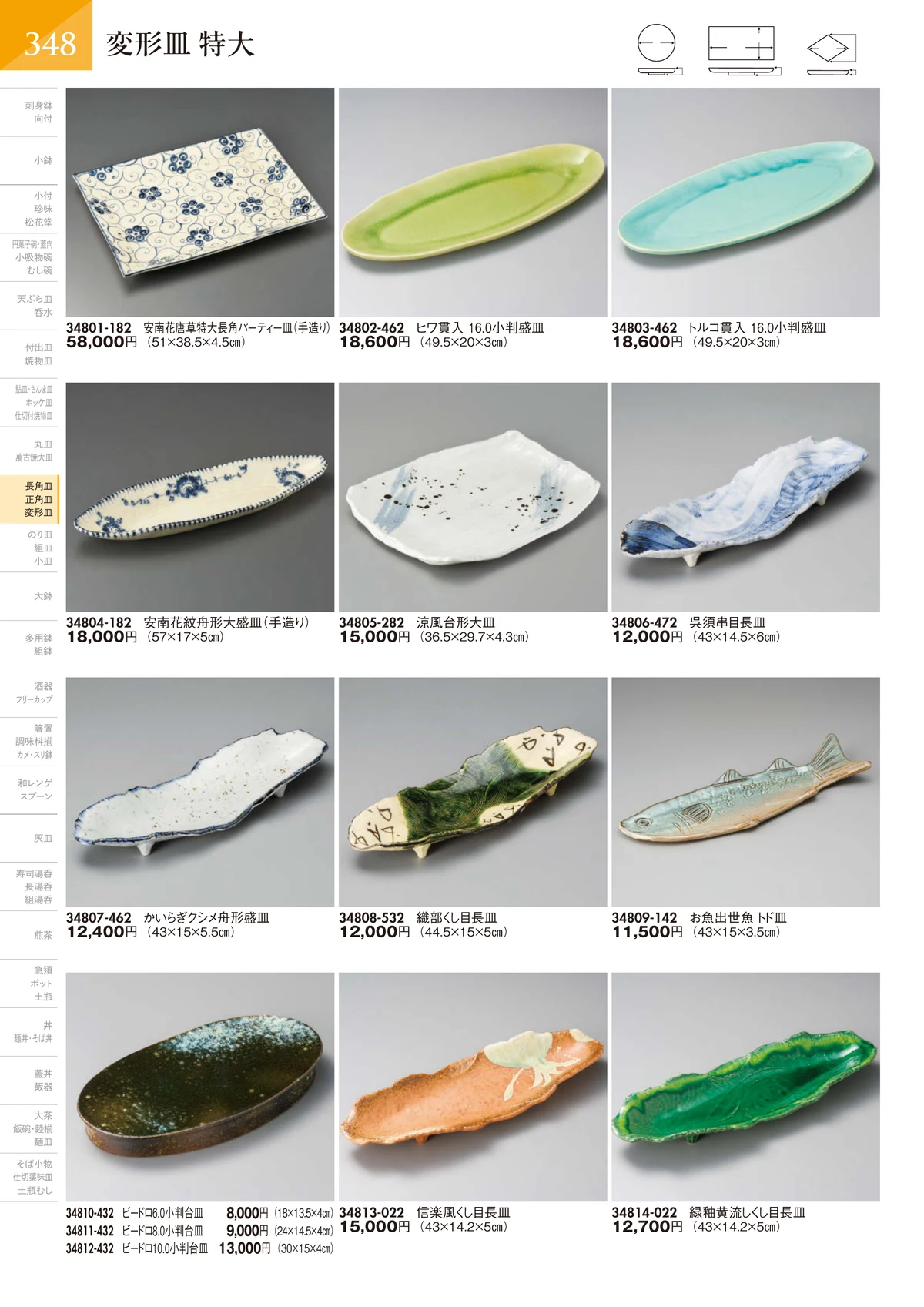 陶里vol.32・ページ番号349・変形皿 特大