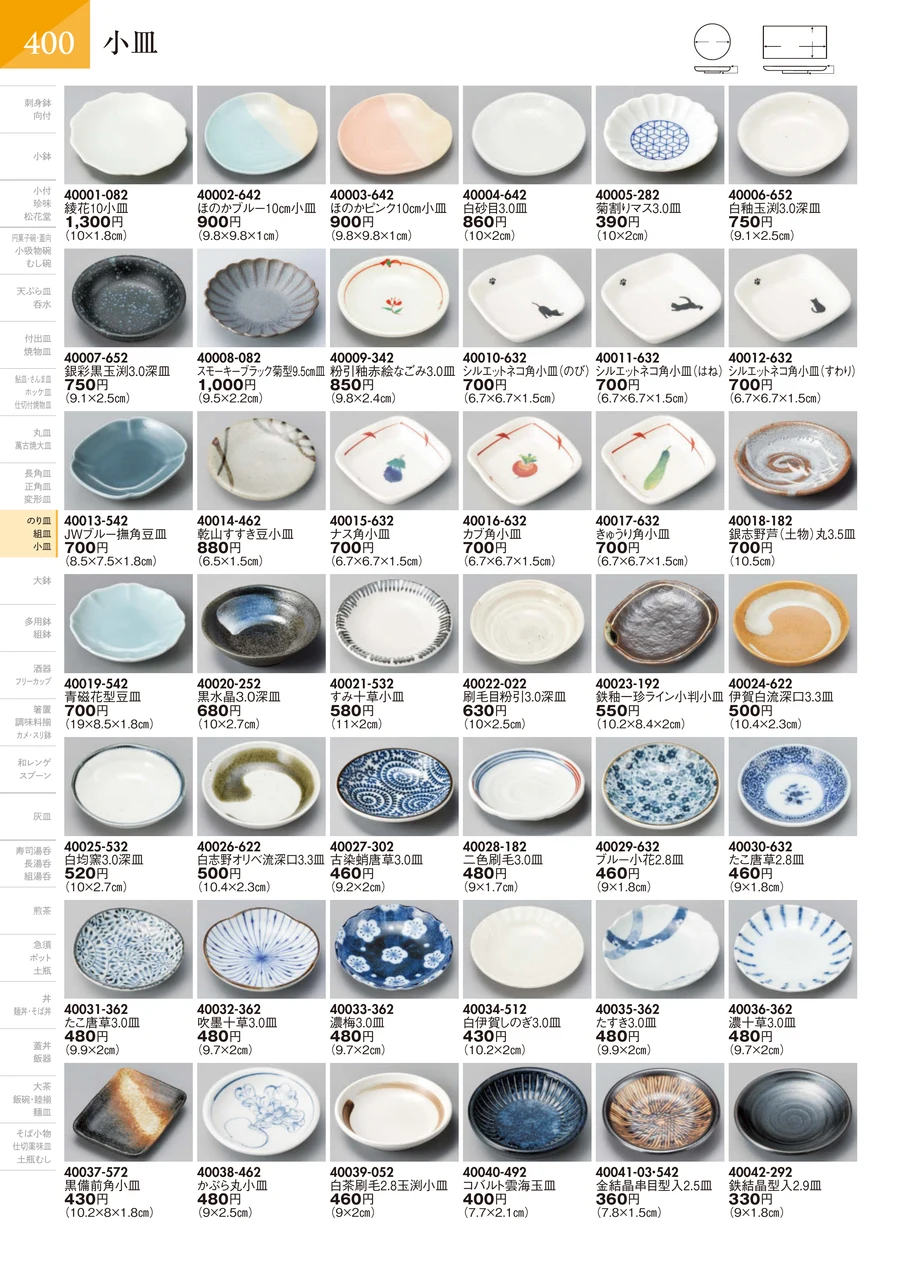 小皿 ページ401