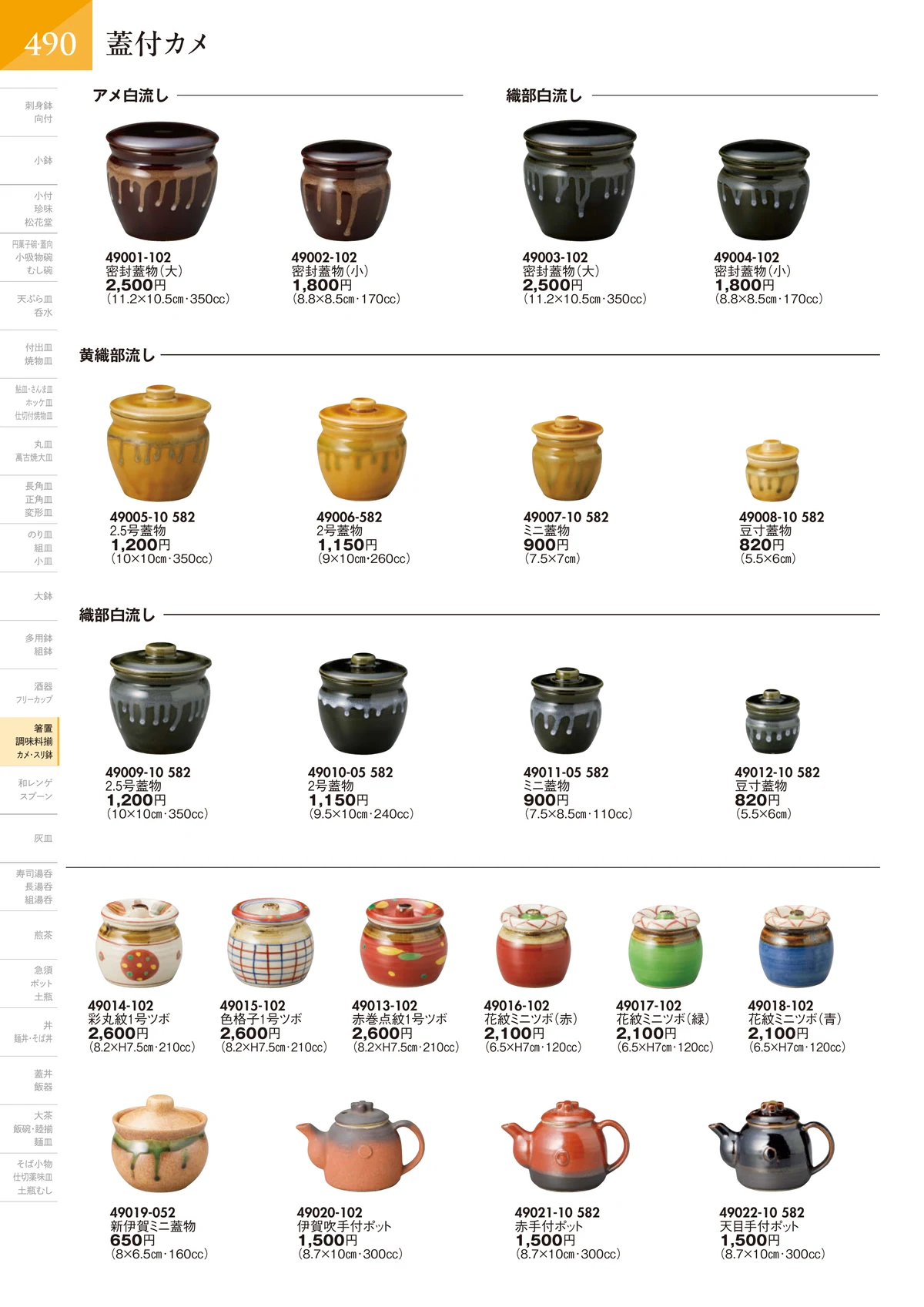 陶里vol.32・ページ番号491・蓋付カメ