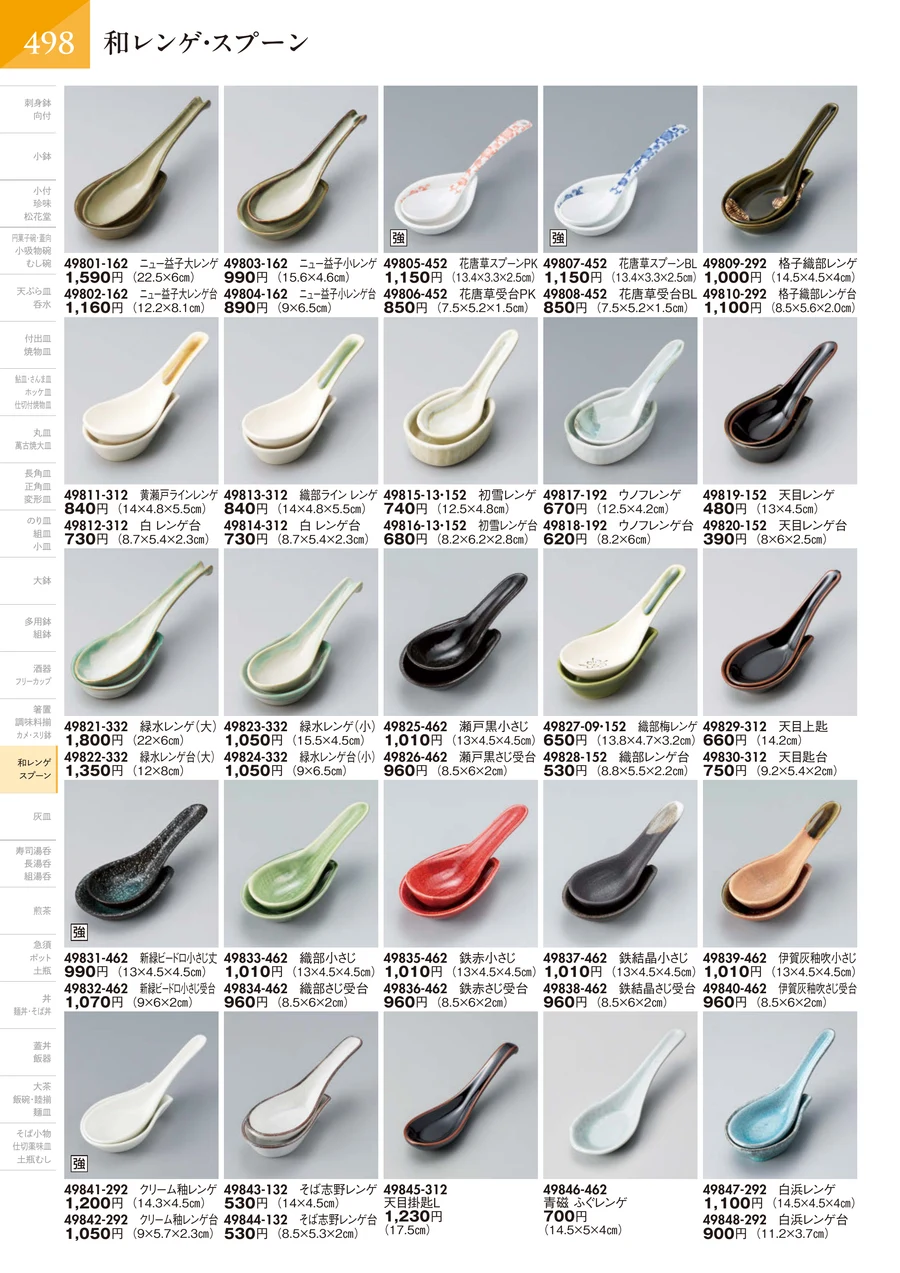 和レンゲ・スプーン ページ499