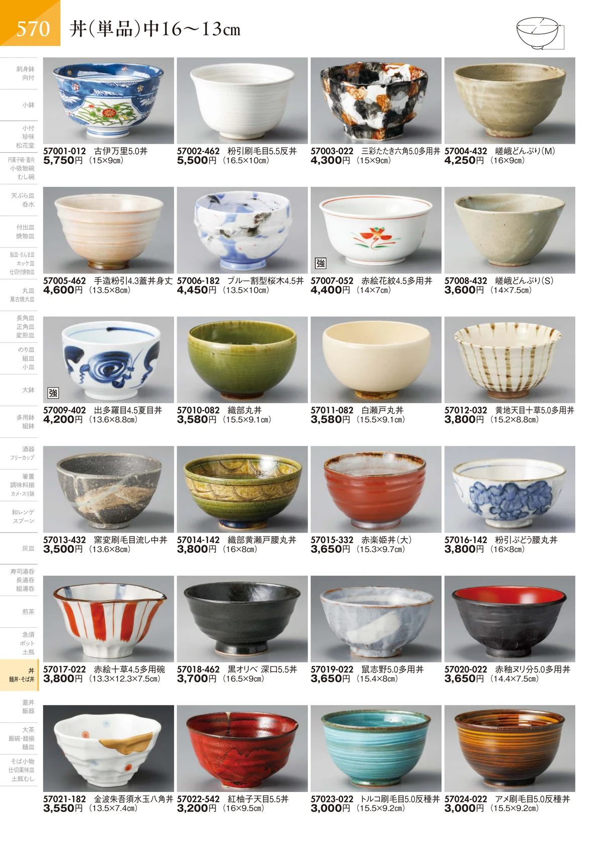 陶里vol.32・ページ番号571・丼（単品）中16～13㎝