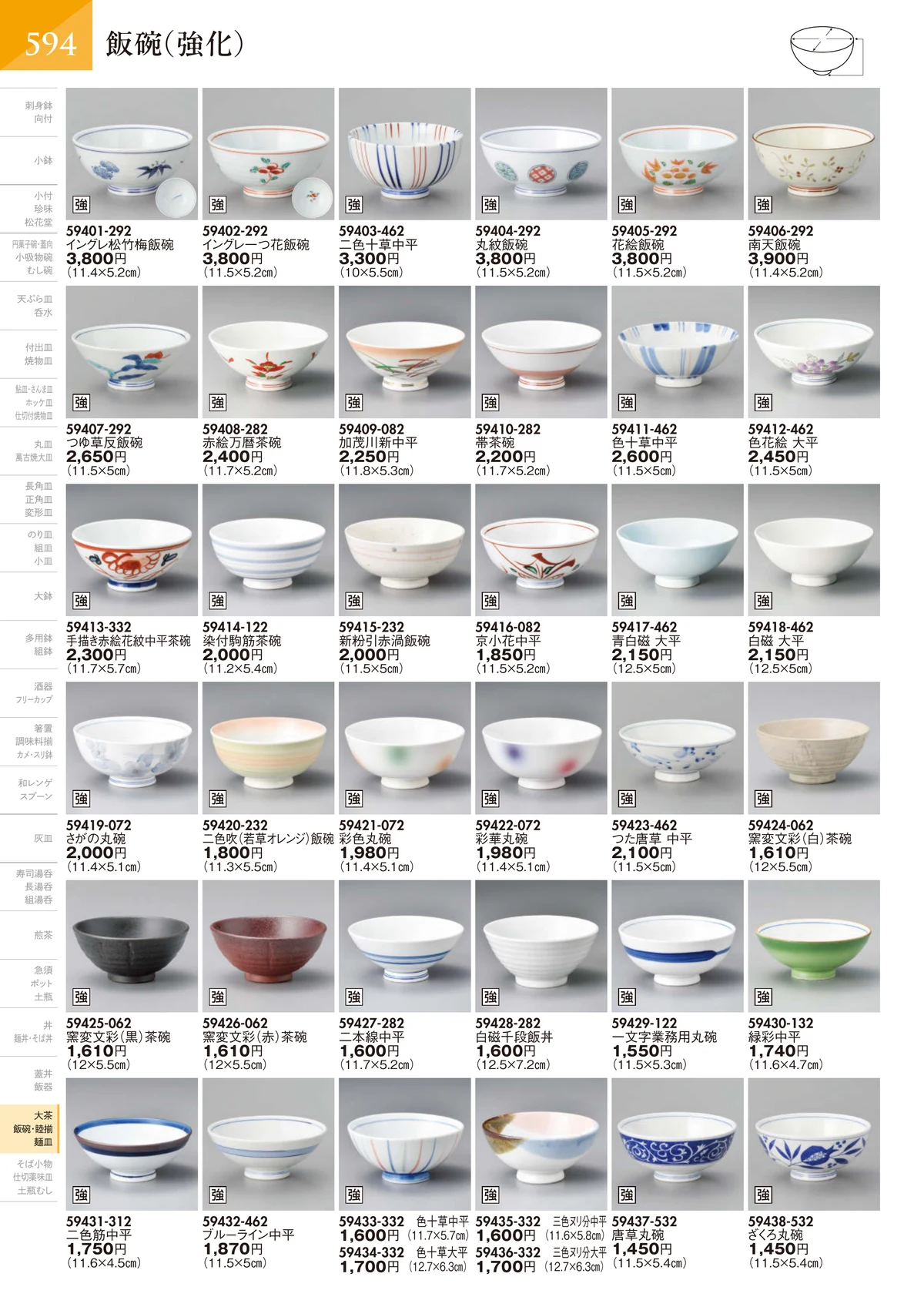 陶里vol.32・ページ番号595・飯碗（強化）
