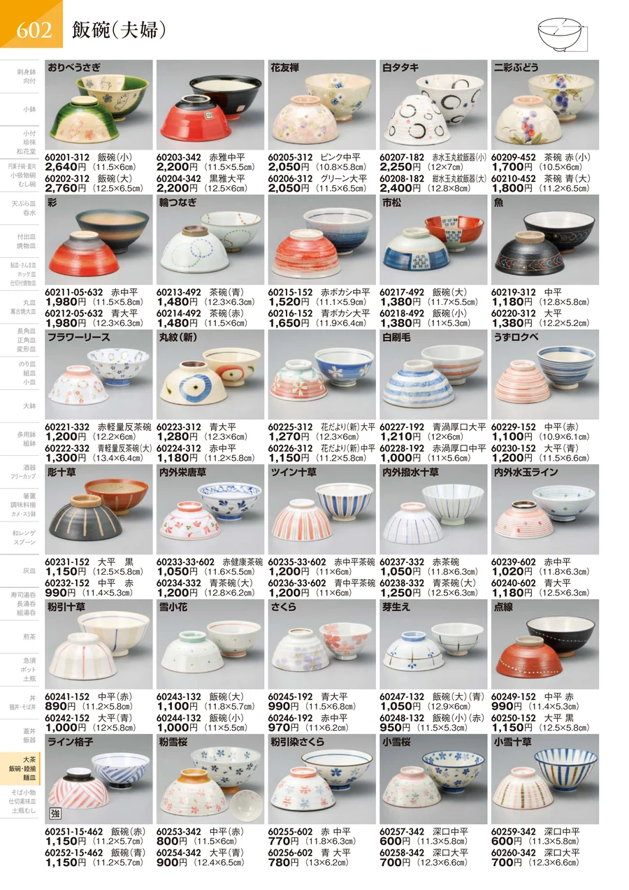 飯碗（夫婦） ページ603