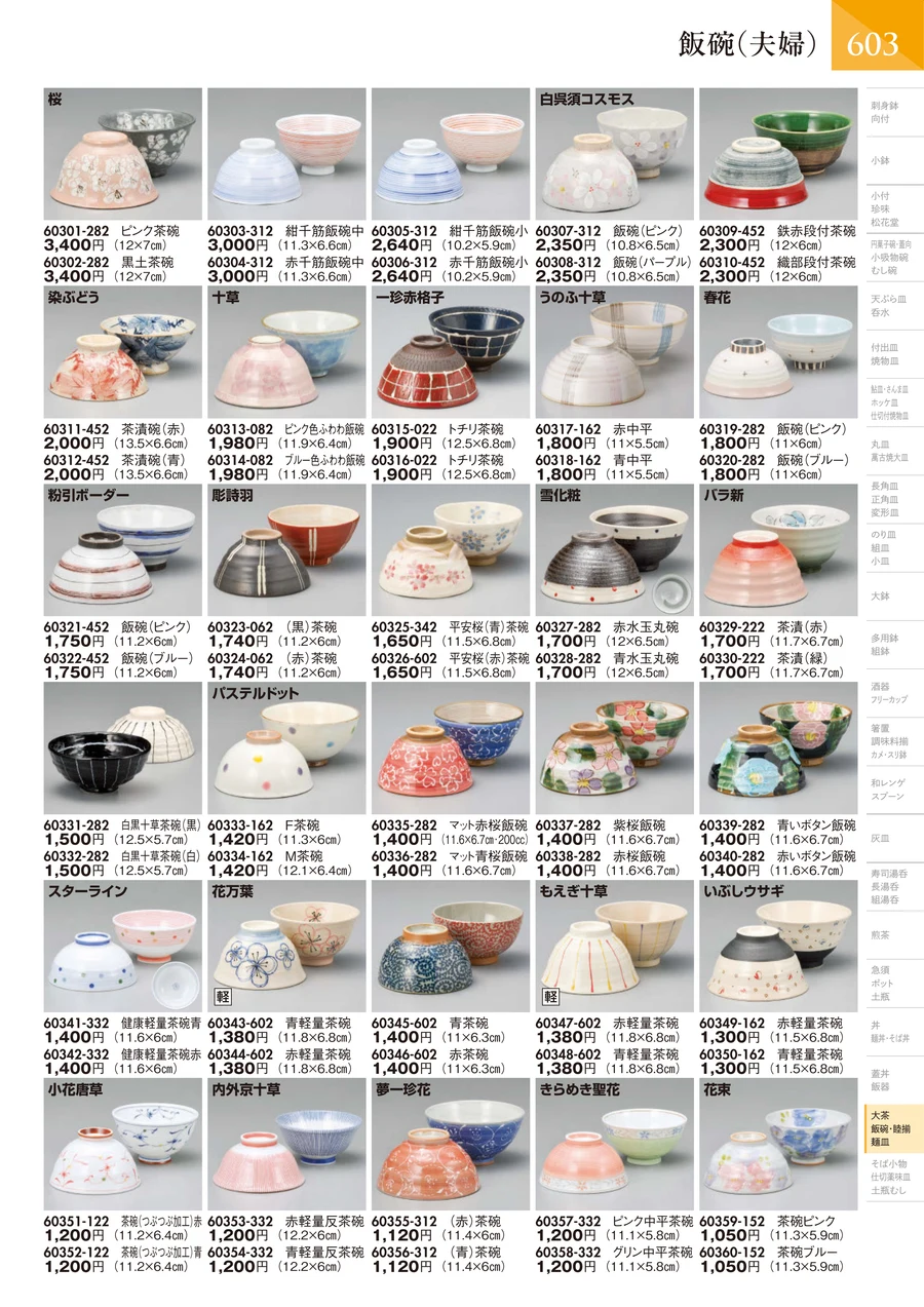 飯碗（夫婦） ページ604